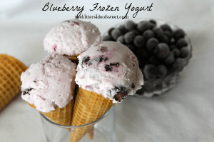 Blueberry Frozen Yogurt via thebittersideofsweet Blueberry Frozen Yogurt via thebittersideofsweet