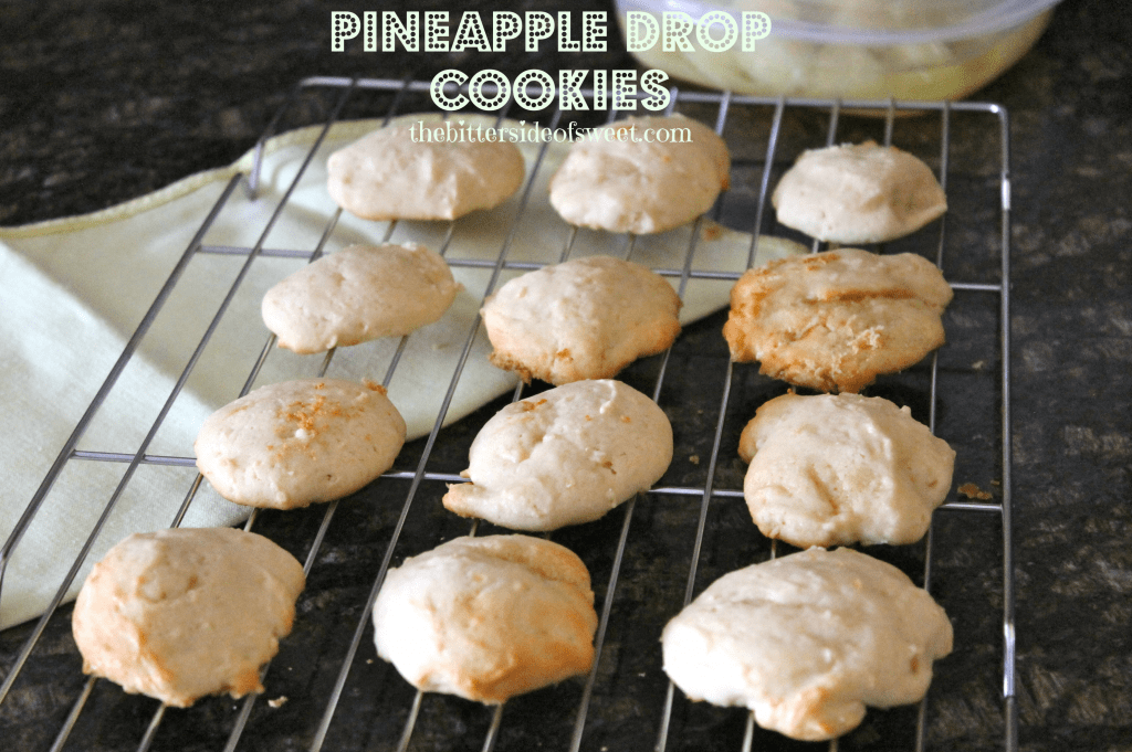 Pineapple Drop Cookies via thebittersideofsweet.com Pineapple Drop Cookies