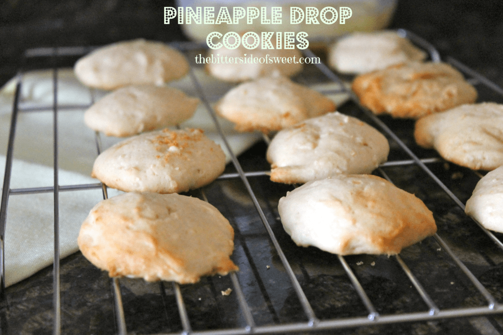 Pineapple Drop Cookies via thebittersideofsweet.com Pineapple Drop Cookies