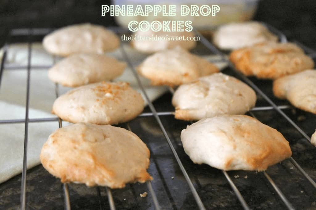 Pineapple Drop Cookies via thebittersideofsweet.com Pineapple Drop Cookies