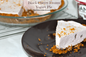 Black Cherry Frozen Yogurt Pie | thebittersideofsweet.com Black Cherry Frozen Yogurt Pie | thebittersideofsweet.com