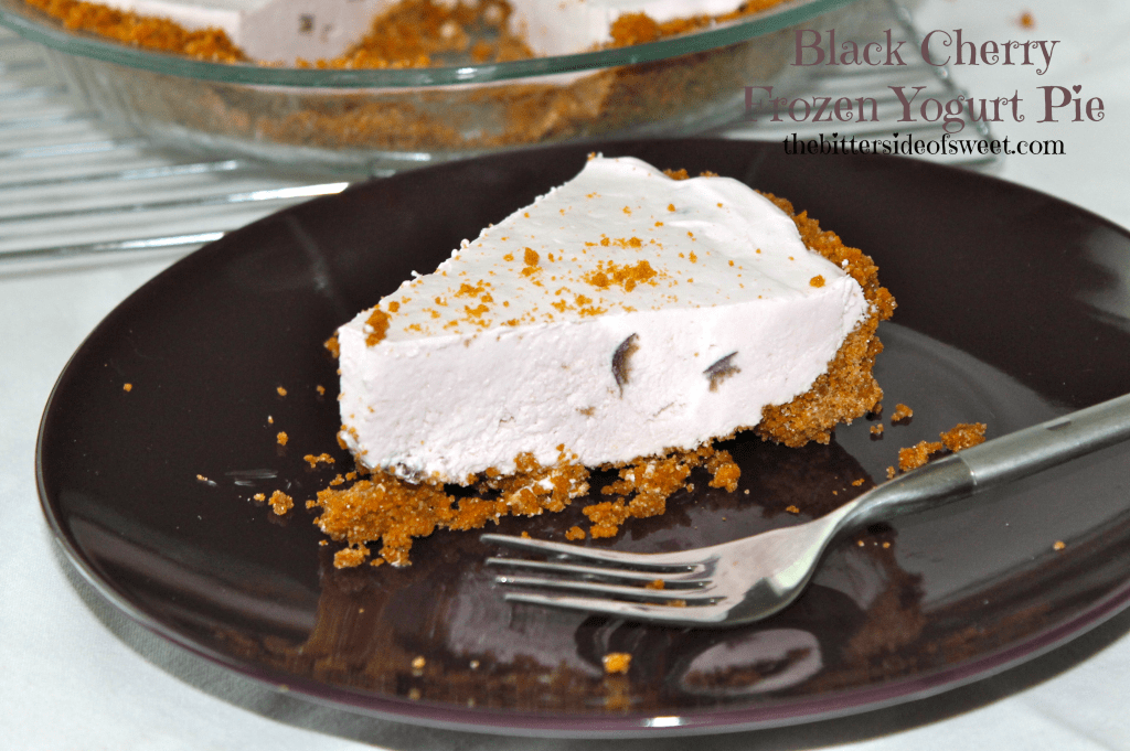 Black Cherry Frozen Yogurt Pie via thebittersideofsweet.com Black Cherry Frozen Yogurt Pie via thebittersideofsweet.com