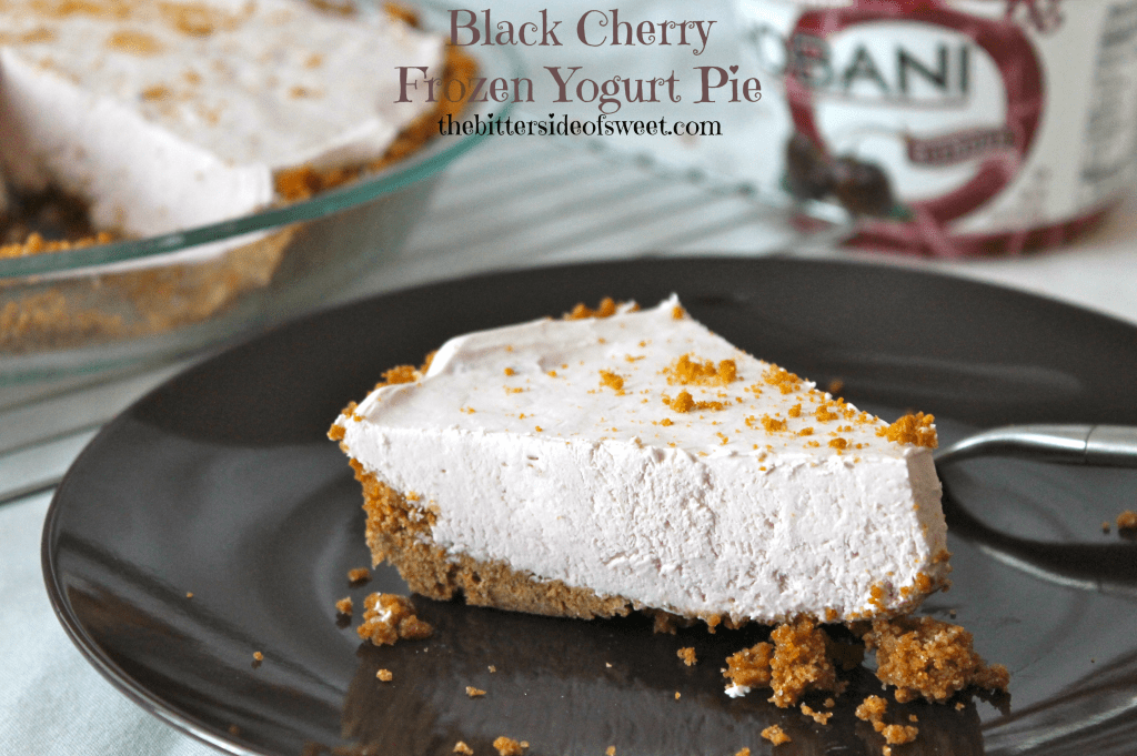 Black Cherry Frozen Yogurt Pie via thebittersideofsweet.com Black Cherry Frozen Yogurt Pie via thebittersideofsweet.com