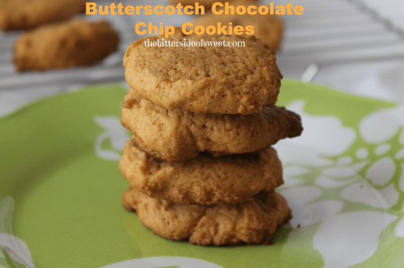 Butterscotch Chocolate Chip Cookies via thebittersideofsweet Butterscotch Chocolate Chip Cookies
