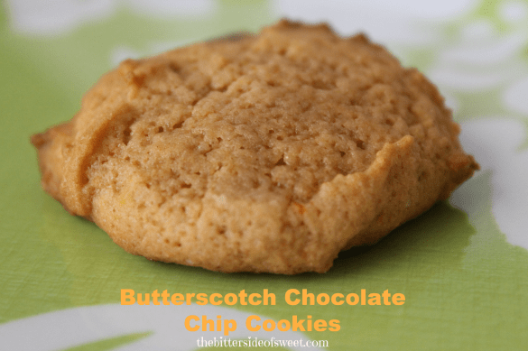 Butterscotch Chocolate Chip Cookies via thebittersideofsweet Butterscotch Chocolate Chip Cookies
