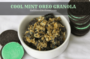 Cool Mint Oreo Granola via thebittersideofsweet Cool Mint Oreo Granola via thebittersideofsweet