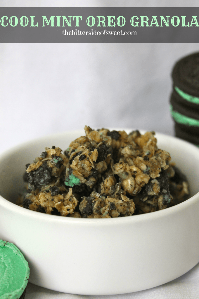 Cool Mint Oreo Granola via thebittersideofsweet.com Cool Mint Oreo Granola 2