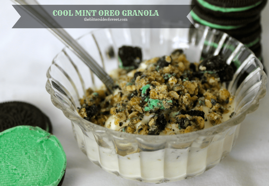 Cool Mint Oreo Granola via thebittersideofsweet.com Cool Mint Oreo Granola3