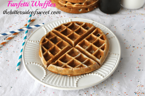 Funfetti Waffles via thebittersideofsweet Funfetti Waffles via thebittersideofsweet