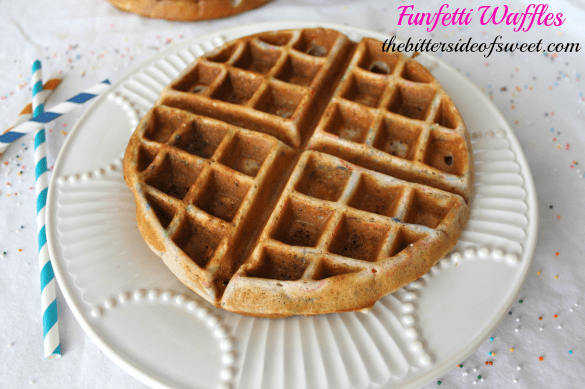 Funfetti Waffles via thebittersideofsweet Funfetti Waffles via thebittersideofsweet