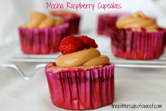 Mocha Raspberry Cupcakes | thebittersideofsweet.com #cupcakes #duncanhines #greekyogurt #raspberry #mocha Mocha Raspberry Cupcakes | thebittersideofsweet.com #cupcakes #duncanhines #greekyogurt #raspberry #mocha