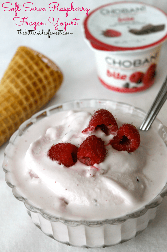 Soft Serve Raspberry Frozen Yogurt via thebittersideofsweet Soft Serve Raspberry Frozen Yogurt via thebittersideofsweet