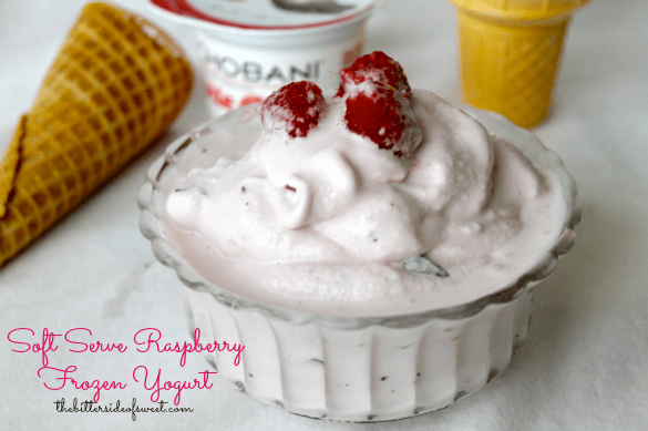 Soft Serve Raspberry Frozen Yogurt | thebittersideofsweet.com Soft Serve Raspberry Frozen Yogurt | thebittersideofsweet.com