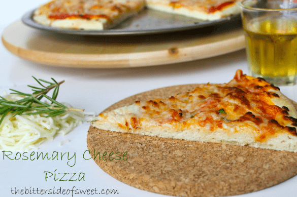 Rosemary Cheese Pizza |thebittersideofsweet.com Rosemary Cheese Pizza |thebittersideofsweet.com