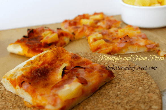 Pineapple and Ham Pizza | thebittersideofsweet.com #pizza #pineapple #dinner #quickrise Pineapple and Ham Pizza | thebittersideofsweet.com #pizza #pineapple #dinner #quickrise