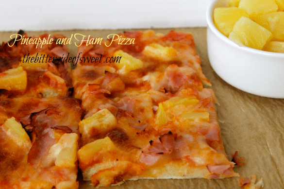 Pineapple and Ham Pizza | thebittersideofsweet.com #pizza #pineapple #dinner #quickrise Pineapple and Ham Pizza | thebittersideofsweet.com #pizza #pineapple #dinner #quickrise