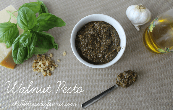 Walnut Pesto | thebittersideofsweet.com #italian #walnuts #pesto Walnut Pesto | thebittersideofsweet.com #italian #walnuts #pesto