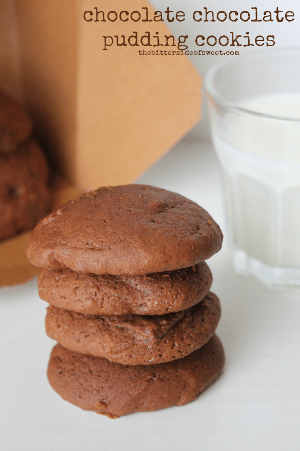 chocolate chocolate pudding cookies | thebittersideofsweet.com #pudding #cookie #chocolate chocolate chocolate pudding cookies | thebittersideofsweet.com #pudding #cookie #chocolate