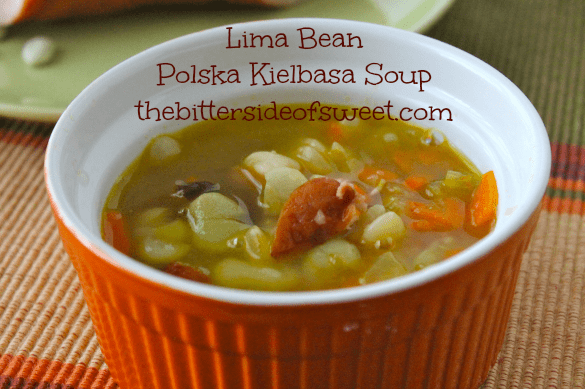 Hearty, warm soup perfect for any day of the week meal! Lima Bean Polska Kielbasa Soup thebittersideofsweet.com # soup #kielbasa #dinner Hearty, warm soup perfect for any day of the week meal! Lima Bean Polska Kielbasa Soup thebittersideofsweet.com # soup #kielbasa #dinner