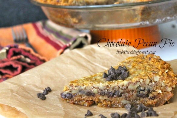 Chocolate Pecan Pie | thebittersideofsweet.com Chocolate Pecan Pie | thebittersideofsweet.com