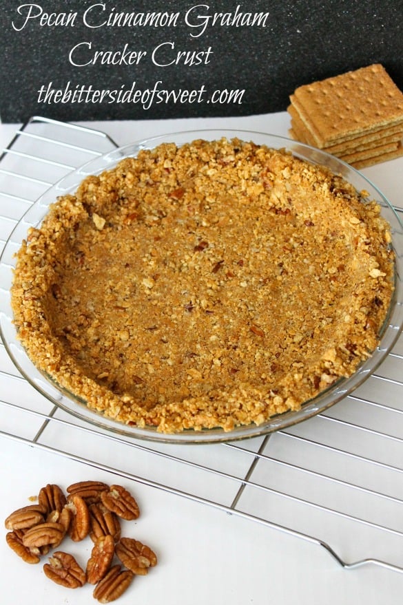 Pecan Cinnamon Graham Cracker Crust |thebittersideofsweet.com Pecan Cinnamon Graham Cracker Crust |thebittersideofsweet.com