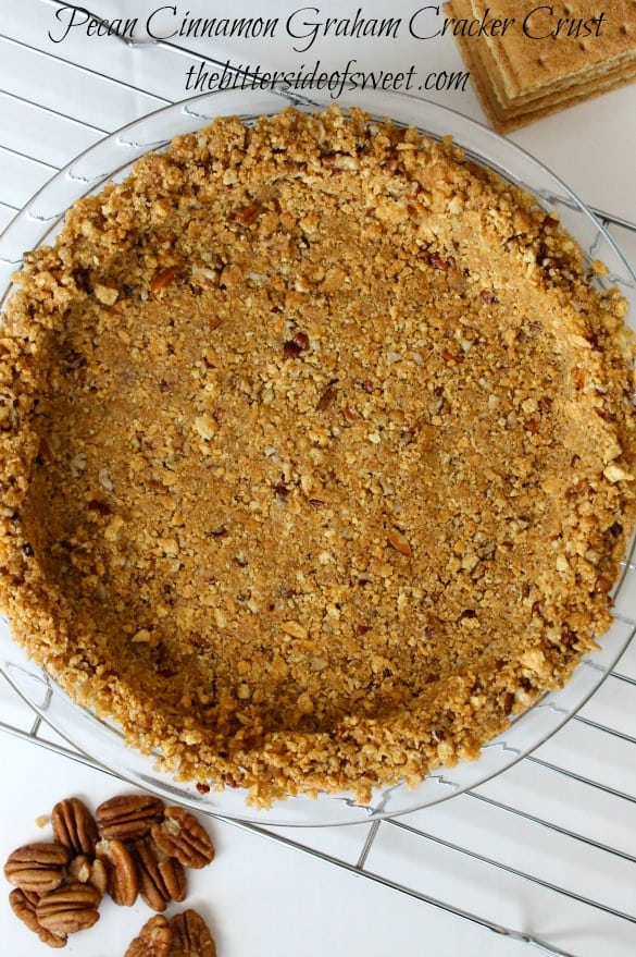Pecan Cinnamon Graham Cracker Crust |thebittersideofsweet.com Pecan Cinnamon Graham Cracker Crust |thebittersideofsweet.com