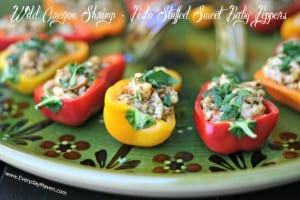 stuffed sweet baby peppers with shrimp
