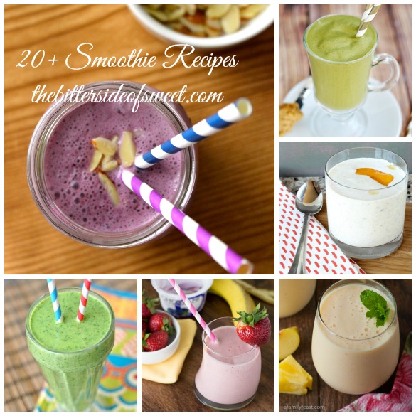 20+ Smoothie Recipes | thebittersideofsweeet.com 20+ Smoothie Recipes | thebittersideofsweeet.com
