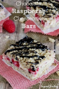 Chocolate Raspberry Cheesecake Bars