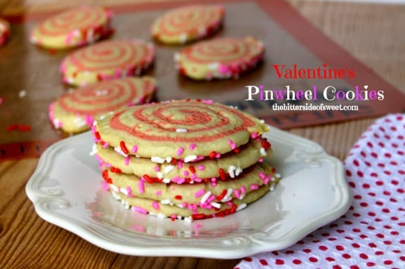 Valentine's Pinwheel Cookies | thebittersideofsweet.com Valentine's Pinwheel Cookies | thebittersideofsweet.com