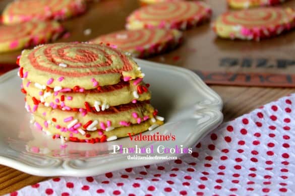 Valentine's Pinwheel Cookies | thebittersideofsweet.com Valentine's Pinwheel Cookies 3Valentine's Pinwheel Cookies | thebittersideofsweet.com