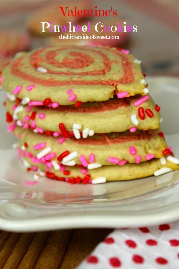 Valentine's Pinwheel Cookies | thebittersideofsweet.com Valentine's Pinwheel Cookies | thebittersideofsweet.com