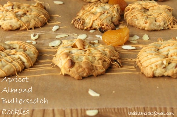 Apricot Almond Butterscotch Cookies | thebittersideofsweet.com Apricot Almond Butterscotch Cookies | thebittersideofsweet.com