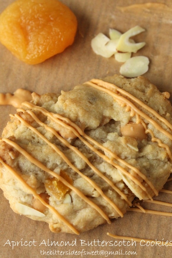 Apricot Almond Butterscotch Cookies | thebittersideofsweet.com Apricot Almond Butterscotch Cookies | thebittersideofsweet.com