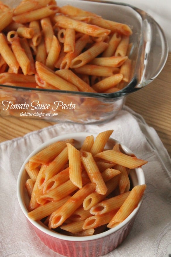Tomato Sauce Pasta | thebittersideofsweet.com Tomato Sauce Pasta | thebittersideofsweet.com