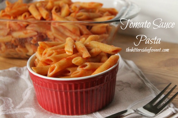 Tomato Sauce Pasta | thebittersideofsweet.com Tomato Sauce Pasta | thebittersideofsweet.com