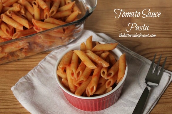 Tomato Sauce Pasta | thebittersideofsweet.com Tomato Sauce Pasta | thebittersideofsweet.com