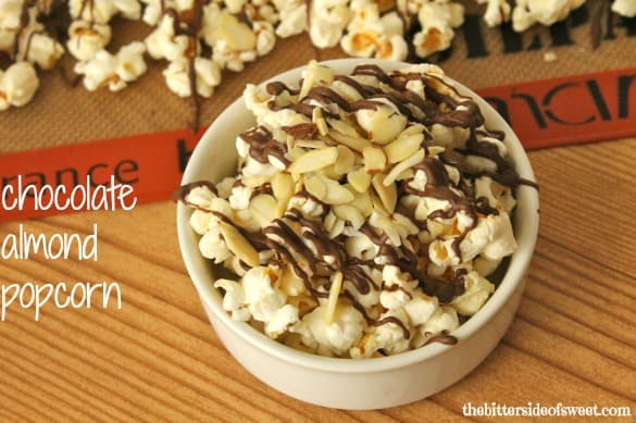 Chocolate Almond Popcorn | thebittersideofsweet.com Chocolate Almond Popcorn | thebittersideofsweet.com