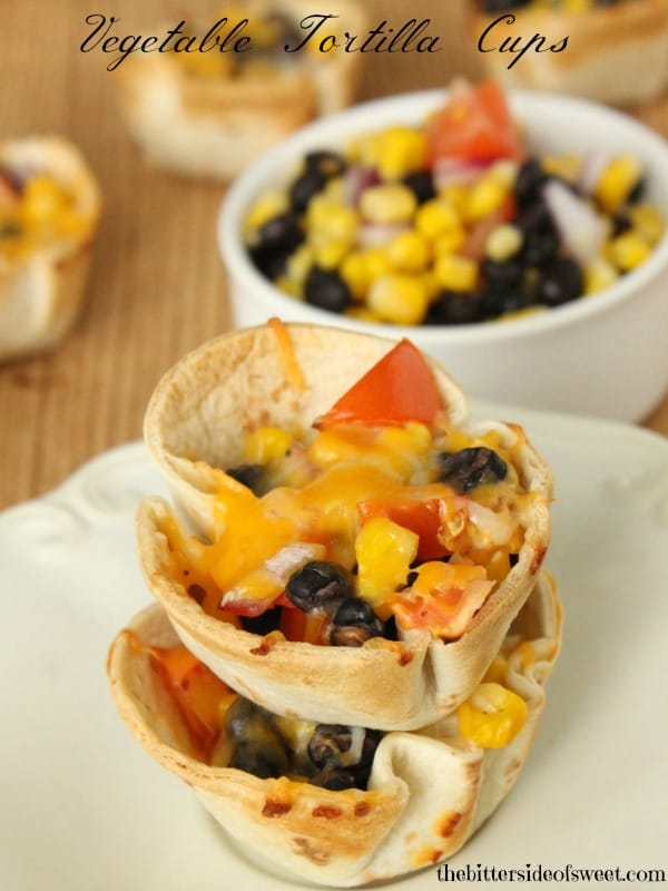 Vegetable Tortilla Cups | thebittersideofsweet.com #vegetarian #mexican #food Vegetable Tortilla Cups | thebittersideofsweet.com #vegetarian #mexican #food