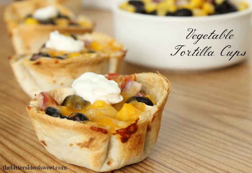 Vegetable Tortilla Cups | thebittersideofsweet.com #vegetarian #mexican #food Vegetable Tortilla Cups | thebittersideofsweet.com #vegetarian #mexican #food