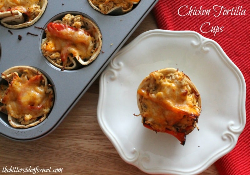 Chicken Tortilla Cups | thebittersideofsweet.com Chicken Tortilla Cups | thebittersideofsweet.com