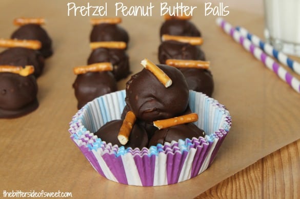 Pretzel Peanut Butter Balls | thebittersideofsweet.com Pretzel Peanut Butter Balls | thebittersideofsweet.com