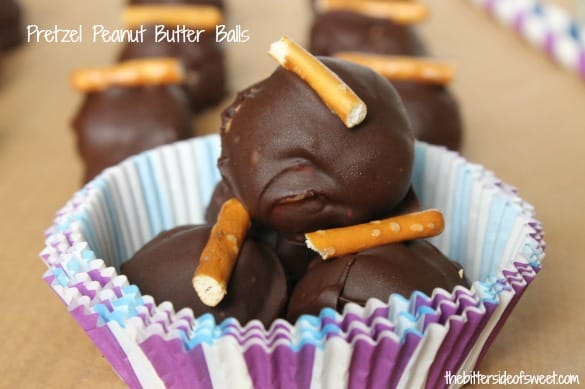 Pretzel Peanut Butter Balls | thebittersideofsweet.com Pretzel Peanut Butter Balls | thebittersideofsweet.com