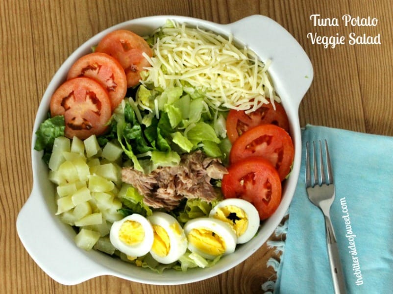 Tuna Potato Veggie Salad | thebittersideofsweet.com