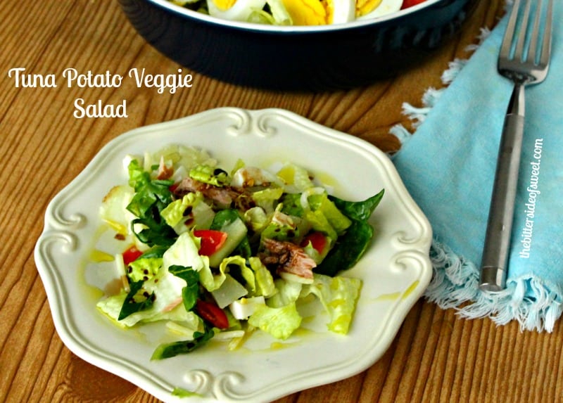 Tuna Potato Veggie Salad | thebittersideofsweet.com