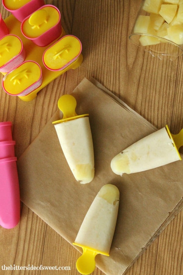 Pineapple Yogurt Pops