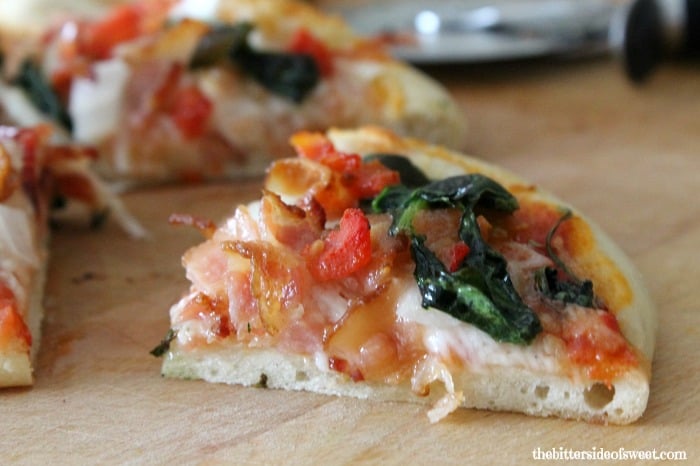 Bacon Spinach Tomato Pizza 3