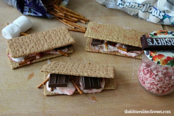 Peppermint Pretzel S'mores