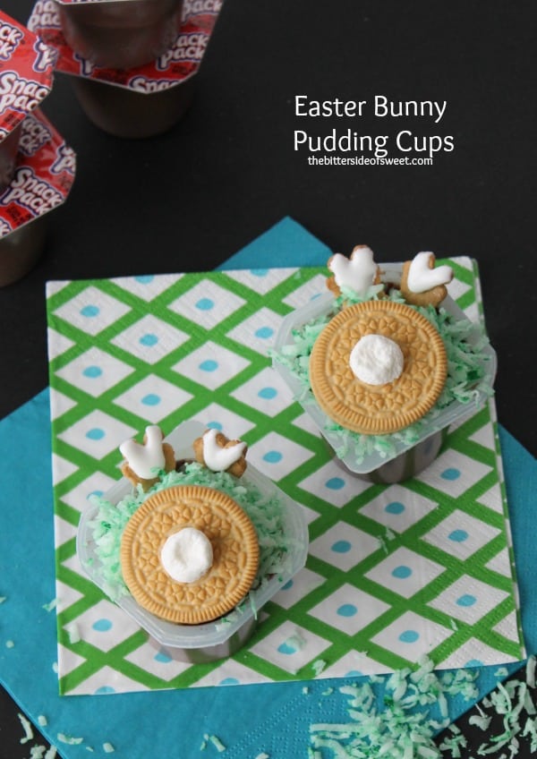 Easter Bunny Pudding Cups