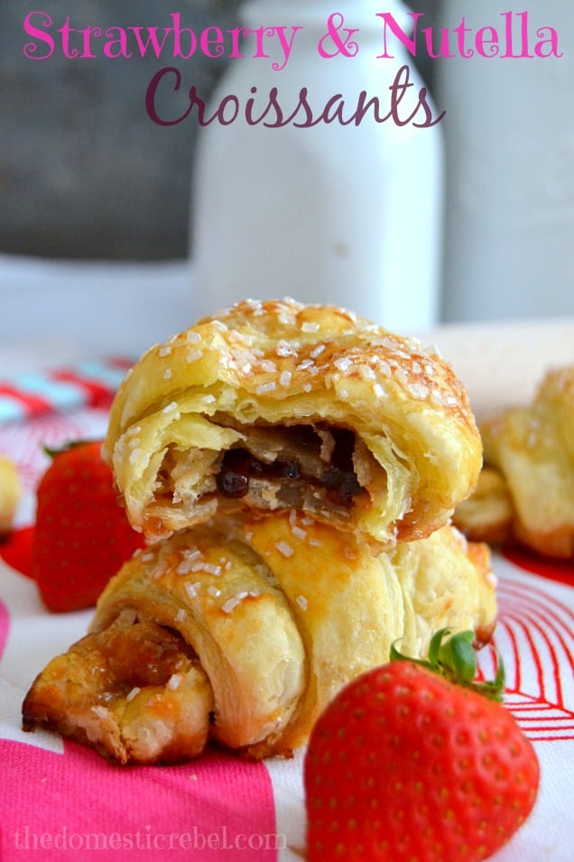 StrawberryNutellaCroissants